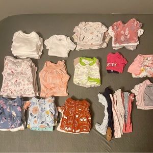 PREEMIE girls 45 piece bundle
